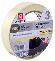 PINTEX Pro Лента малярная 140мкм*25мм*35м