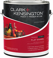 Clark+Kensington 2в1 Flat Enamel краска для внутренних работ 