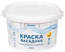 ОПТИМИСТ F301 Краска фасадная атмосферостойкая белая