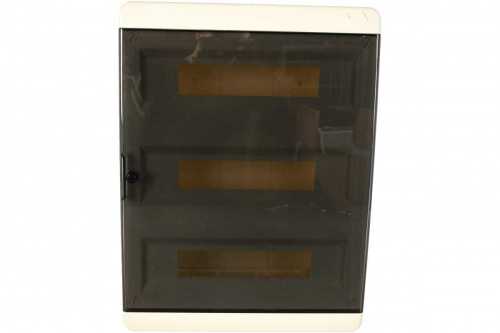 Щит навесной Tekfor 54 мод. IP41, прозрачная черная дверца