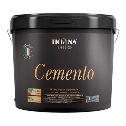 TICIANA DELUXE Cemеnto Штукатурка декоративная с эффектом художественного цемента фото 2