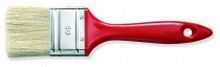 COLOR EXPERT Кисть флейцевая 50мм, толщ 6мм, смешанная светлая щетина, красная пласт.ручка 