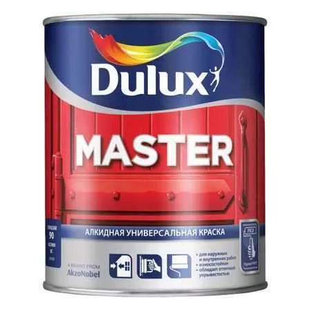 DULUX Master  краска алкидная универсальная полуматовая BС  фото 2